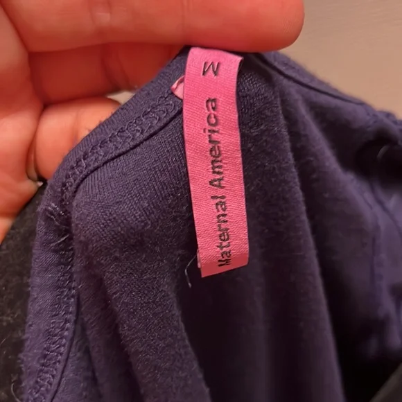 Nordstrom- Maternal America Maternity Dress- Gently used. Silk type skirt - Picture 6 of 7